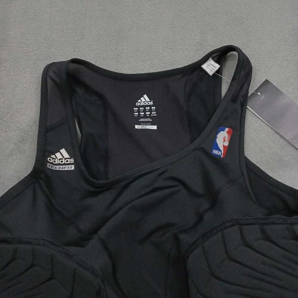 Adidas Tank Mens XLT Black Techfit Compression NWT Basektball